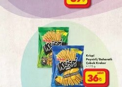Ülker Krispi Peynirli/Baharatlı Çubuk Kraker