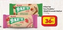 Ülker 9 Kat Tat Gofret Çeşitleri 114 g