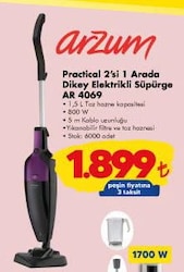 Arzum AR 4069 Practical 2'si 1 Arada Dikey Elektrikli Süpürge