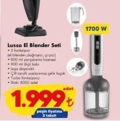 Arzum Lusso El Blender Seti 1700 W