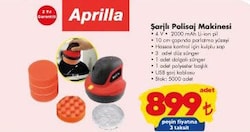 Aprilla Şarjlı Polisaj Makinesi