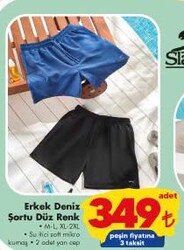 Slazenger Erkek Deniz Şortu Düz Renk