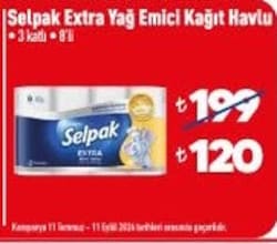 Selpak Extra Yağ Emici Kağıt Havlu 8'li