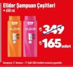 Elidor Şampuan Çeşitleri 650 ml