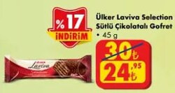 Ülker Laviva Selection Sütlü Çikolata Gofret 45 g 