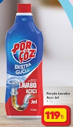 Porçöz Lavabo Açıcı Jel 1 l