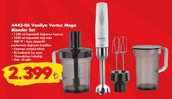Korkmaz A445-06 Vanilya Vertex Mega Blender Set