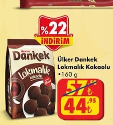 Ülker Dankek Lokmalık Kakaolu 160 g