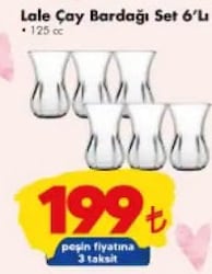 Paşabahçe Lale Çay Bardağı Set 6'lı
