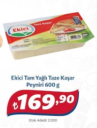 Ekici Taze Kaşar Peyniri 600 gr