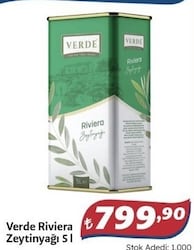 Verde Riviera Zeytinyağı 5 lt