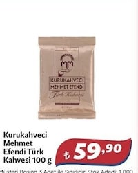 Kurukahveci Mehmet Efendi Türk Kahvesi 100 gr