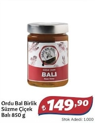 Ordu Bal Birlik Süzme Çiçek Balı 850 gr