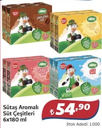Sütaş Çilekli Süt 6x180 ml