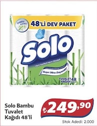 Solo Bambu Katkılı 48'li Tuvalet Kağıdı