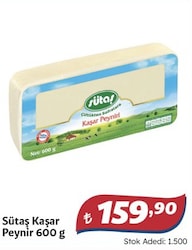 Sütaş 600 gr Taze Kaşar Peyniri