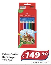 Faber-Castell Karton Kutu Tam Boy 12'li Kuru Boya Seti