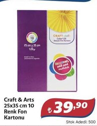 Craft&Arts Fon Kartonu Neon 25X35 10Lu Uca-800-2535-P
