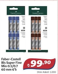 Faber Castell Bls Super Fine Min 0.5/0.7 60 mm 6'lı 