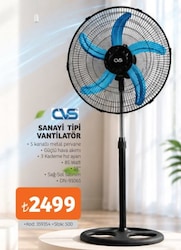 Cvs DN-91061 Sanayi Tipi Vantilatör