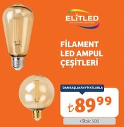 Elitled Filament Led Ampul Çeşitleri