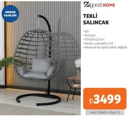 Zigonzi Home Tekli Salıncak