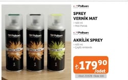 Polisan Sprey Vernik Mat 400 ml/Akrilik Sprey 400 ml