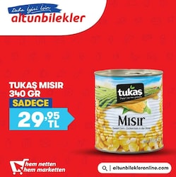 Tukaş Mısır Konservesi 340 gr