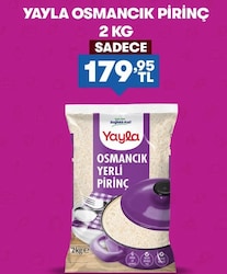 Yayla Osmancık Pirinç 2 kg
