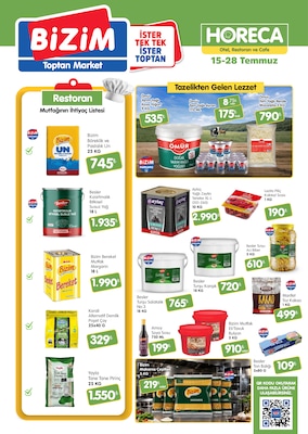 Bizim Toptan Horeca İndirim Broşürü