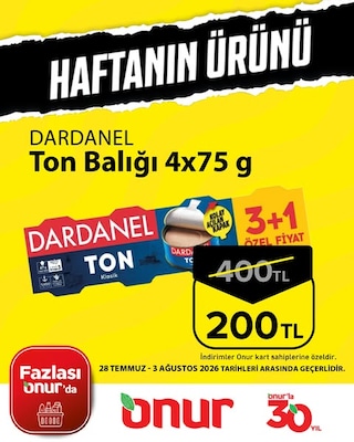 Onur Market Haftanın Ürünü