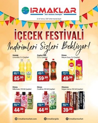 Irmaklar Market İndirim Broşürü