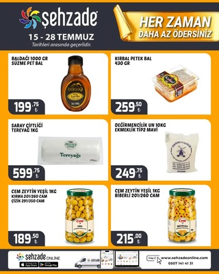 Şehzade Market İndirim Broşürü