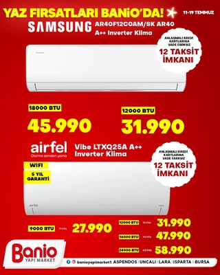 Banio Yapı Market İndirim Broşürü