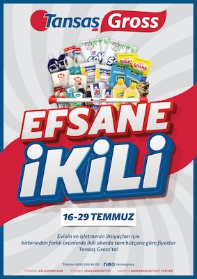 Tansaş Gross İndirim Broşürü
