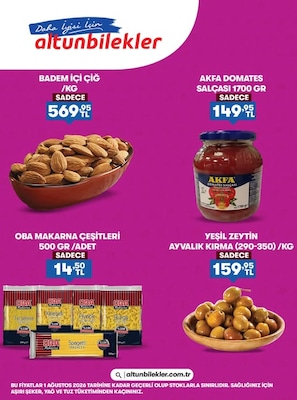 Altunbilekler İndirim Broşürü