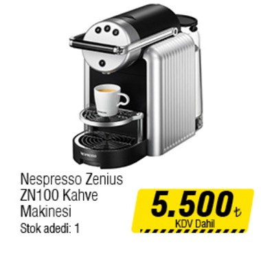 Nespresso Zenius ZN100 Kahve Makinesi