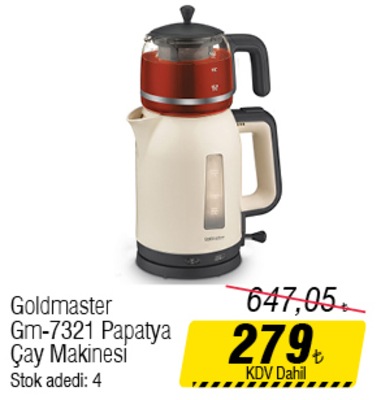 Goldmaster GM-7321 Papatya Çay Makinesi