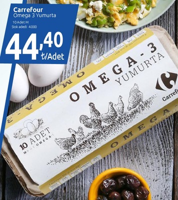 Carrefour Omega 3 Yumurta M 10 Adet
