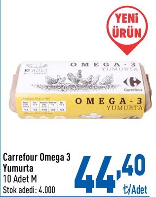 Carrefour Omega 3 Yumurta M 10 Adet