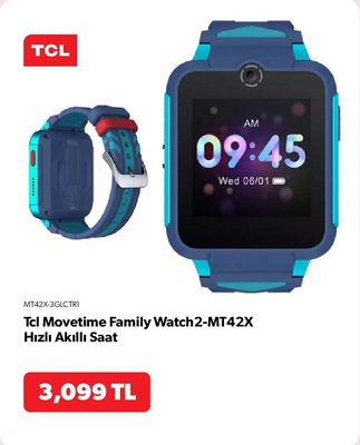 Tcl Movetime Family Watch2-MT42X Hızlı Akıllı Saat