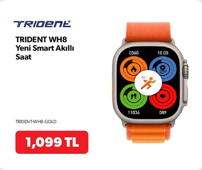 Trident WH8 Yeni Smart Akıllı Saat