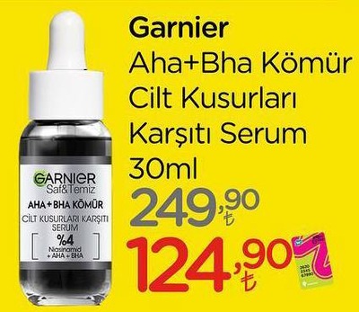 Garnier Aha +Bha Kömür Cilt Kusurları Karşıtı Serum 30 ml