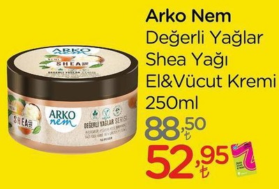 Arko Nem Değerli Yağlı Avokado El&Vücut Kremi 250 ml 