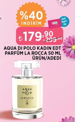 Aqua Di Polo Kadın Edt Parfüm La Rocca 50 Ml