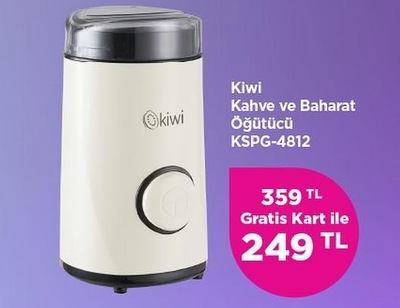 Kiwi KSPG-4812 Kahve ve Baharat Öğütücü