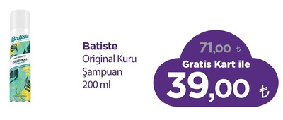 Batiste Original Kuru Şampuan 200 ml