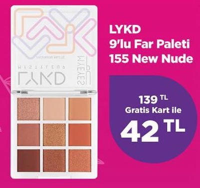 LYKD 9'lu Far Paleti 155 New Nude 