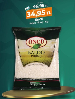 Öncü Baldo Pirinç 1 Kg