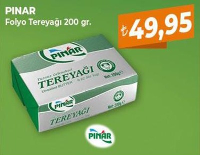 Pınar Folyo Tereyağı 200 gr